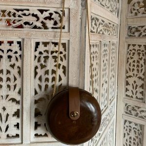 Zara Handmade Wood Chain Purse